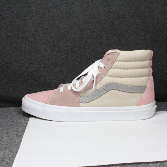 Vans Sk8 Hi Color Block Pink Multi Color Shoes Suede Canvas, Womens Size 9 - Picture 11 of 15